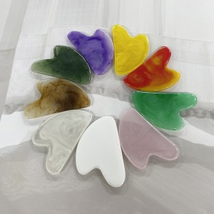 Ролков лицето за отслабване massager лифт инструмент смола масаж на лицето ролка масаж масаж красота грижа v оформена двойна глава Gua sha комплекти